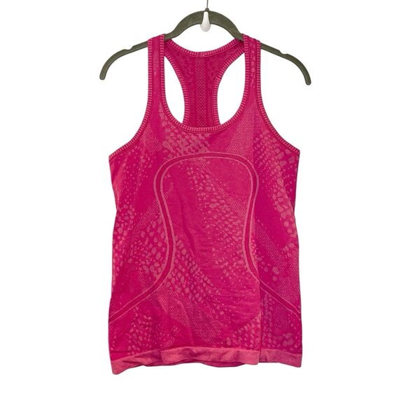 Lululemon Swiftly Tech Racerback Heathered Jewelled Magenta Hot Pink Size 6 - Picture 1 of 5
